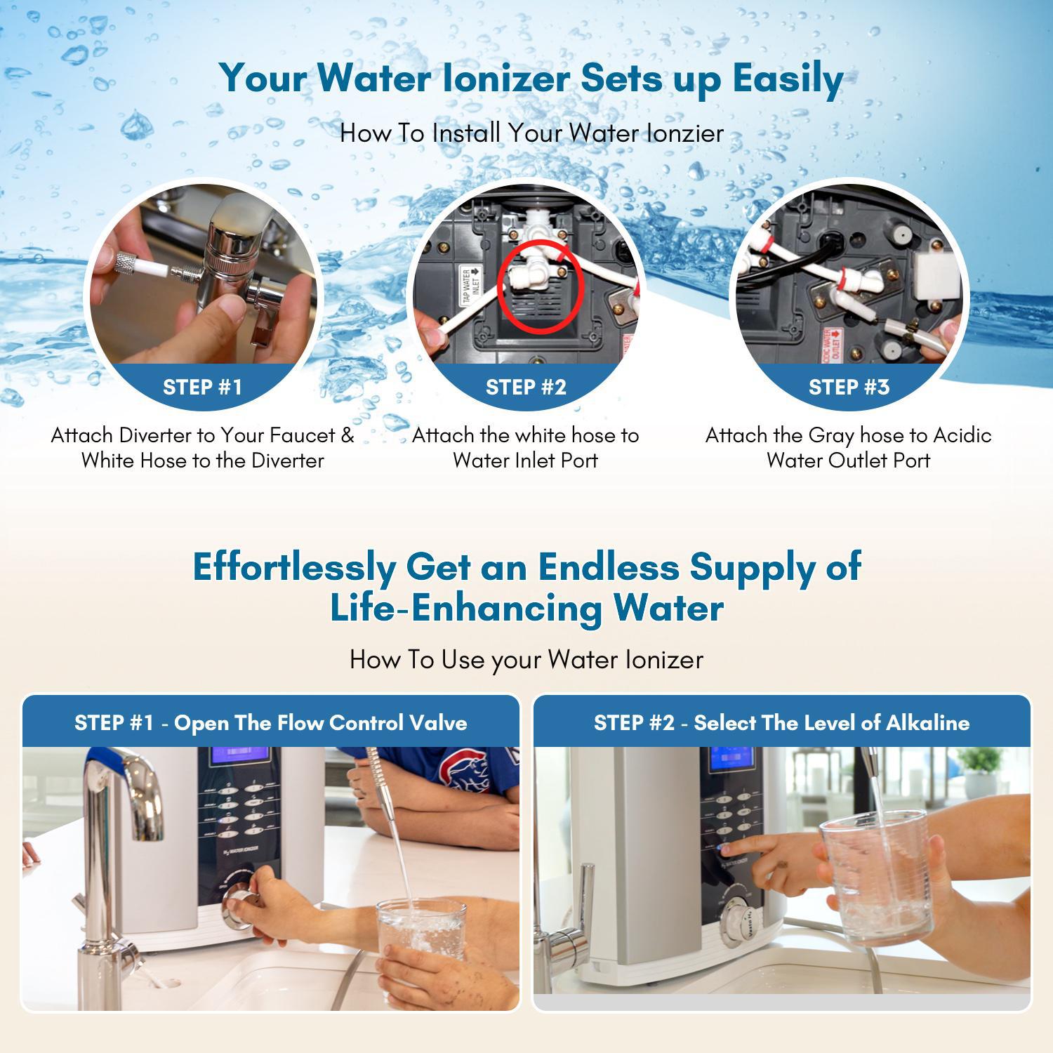 Vesta H2 Alkaline Water Ionizer - Countertop
